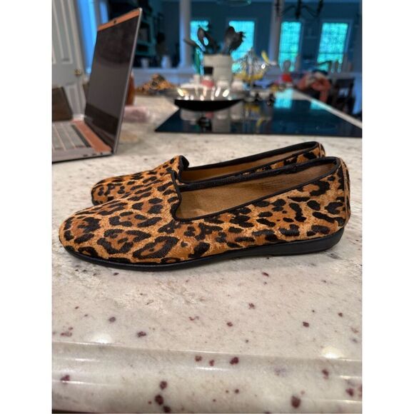 Aerosoles Betunia Brown & Black Leopard Pony Hair Flats sz 9 NWOT - Picture 7 of 7